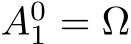  A01 = Ω