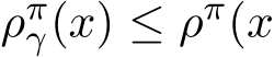  ρπγ(x) ≤ ρπ(x