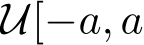  U[−a, a