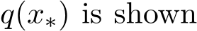  q(x∗) is shown