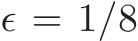  ǫ = 1/8