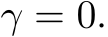  γ = 0.