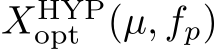  XHYPopt (µ, fp)