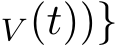 V (t))}