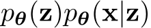  pθ(z)pθ(x|z)