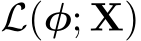  L(φ; X)