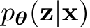  pθ(z|x)