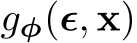  gφ(ϵ, x)