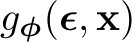 gφ(ϵ, x)