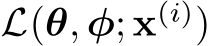  L(θ, φ; x(i))