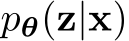  pθ(z|x)