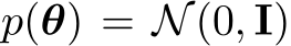  p(θ) = N(0, I)