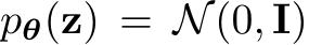  pθ(z) = N(0, I)