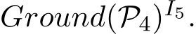  Ground(P4)I5.