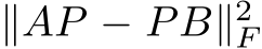  ∥AP − PB∥2F