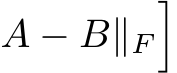 A − B∥F�