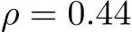  ρ = 0.44