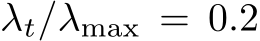  λt/λmax = 0.2