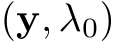  (y, λ0)