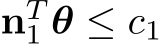  nT1 θ ≤ c1