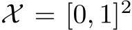 X = [0, 1]2