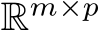  Rm×p