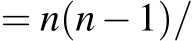  = n(n−1)/