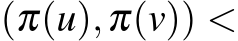 (π(u),π(v)) <