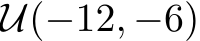  U(−12, −6)