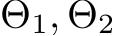  Θ1, Θ2