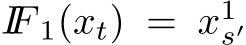  IF 1(xt) = x1s′