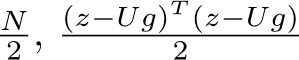 N2 , (z−Ug)T (z−Ug)2