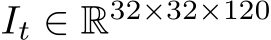  It ∈ R32×32×120