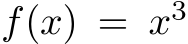  f(x) = x3