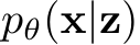  pθ(x|z)