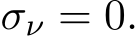  σν = 0.