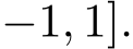 −1, 1].