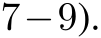  7−9).