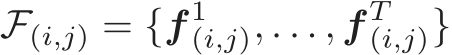  F(i,j) = {f 1(i,j), . . . , f T(i,j)}