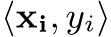  ⟨xi, yi⟩