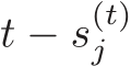  t − s(t)j