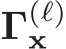  Γ(ℓ)x