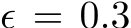 ϵ = 0.3