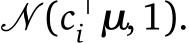  � (c⊤i µ,1).