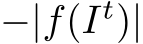 −|f(It)|