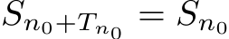  Sn0+Tn0 = Sn0