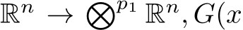  Rn → �p1 Rn, G(x