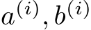  a(i), b(i)