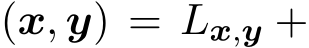 (x, y) = Lx,y +