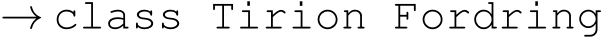 → class Tirion Fordring